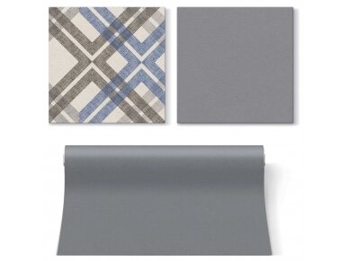 Airlaid napkin STYLISH CHECK, dark blue 2