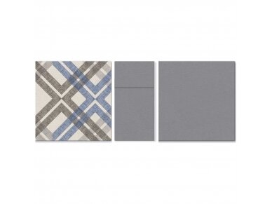 Airlaid napkin STYLISH CHECK, dark blue 4