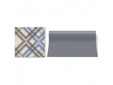 Airlaid napkin STYLISH CHECK, dark blue 5