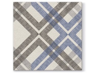 Airlaid napkin STYLISH CHECK, dark blue