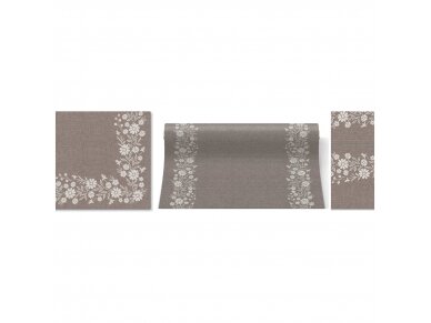 Airlaid napkin CLASSIC FOLK, brown 1