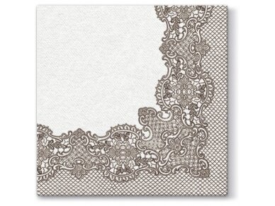 Airlaid napkin ROYAL LACE, brown