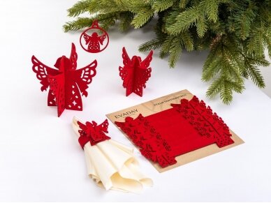 Napkin rings "Angel" red 1