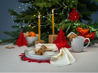 Napkin rings "Christmas tree" red 3