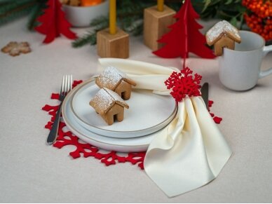 Napkin rings "Christmas tree" red 2