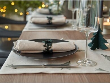 Napkin rings NOELA dark green 1