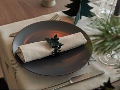 Napkin rings NOELA dark green 4