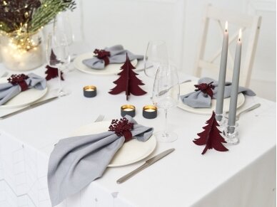 Napkin rings "Snowflake" bordeaux 1