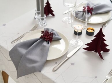 Napkin rings "Snowflake" bordeaux 3