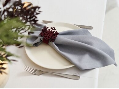 Napkin rings "Snowflake" bordeaux 3