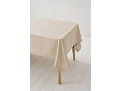 Stain resistant tablecloth LATTE SATEN 1