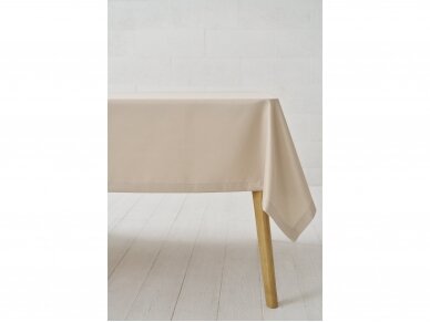 Stain resistant tablecloth LATTE SATEN 2