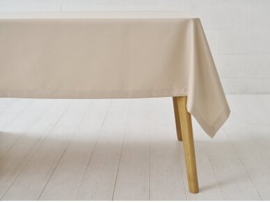 Stain resistant tablecloth LATTE SATEN