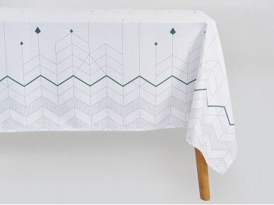 Tablecloth Modern Christmas tree green