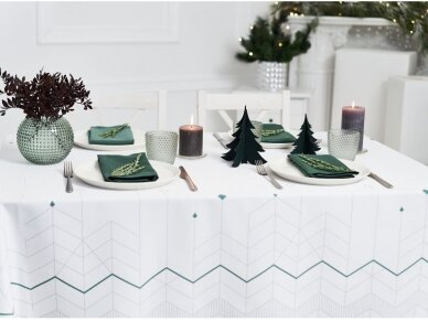 Tablecloth Modern Christmas tree gray 3