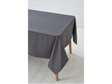 Dark grey colored tablecloth GRAPHIT SATEN 2