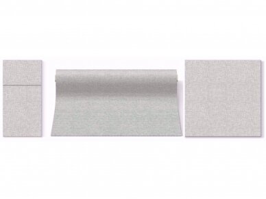 Airlaid Tablerunner LINEN STRUCTURE GREY 1