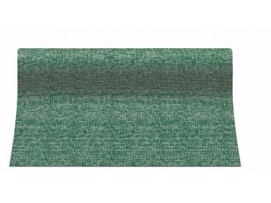 Airlaid Tablerunner LINEN STRUCTURE GREEN