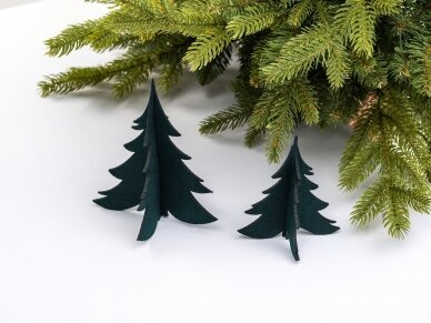 Christmas table decorations "Christmas tree" dark green