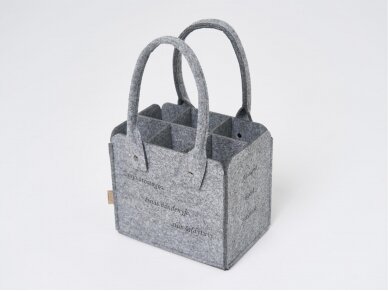 Felt basket for drinks