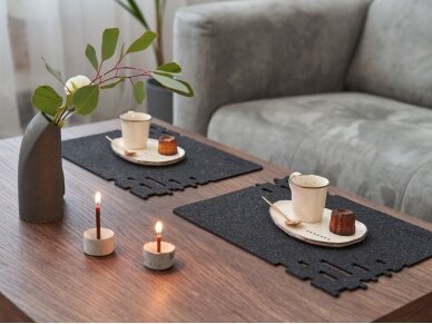 Felt placemat BRICK black 4