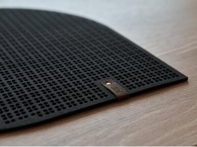 Felt placemat CLOVER black 1