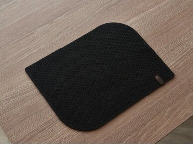 Felt placemat double corner CAMILLA black 4