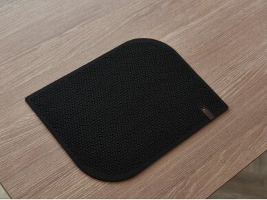 Felt placemat STELLE black