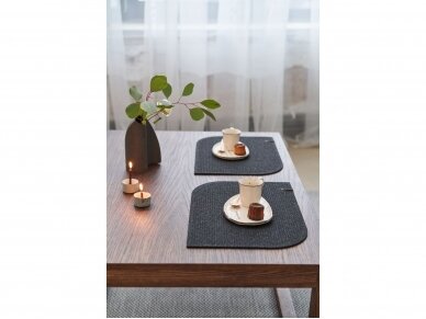 Felt placemat STELLE black 4