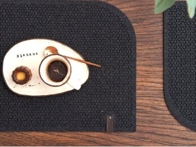 Felt placemat STELLE black 1