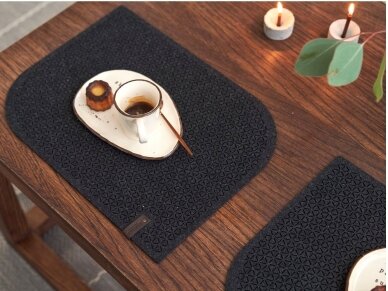 Felt placemat STELLE black 5