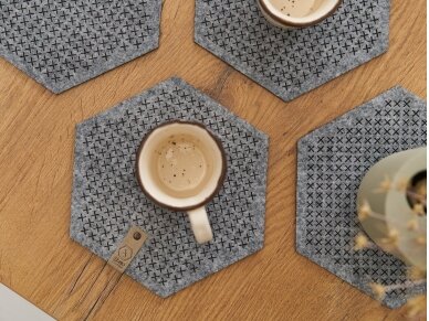 Felt placemats HONEYCOMB