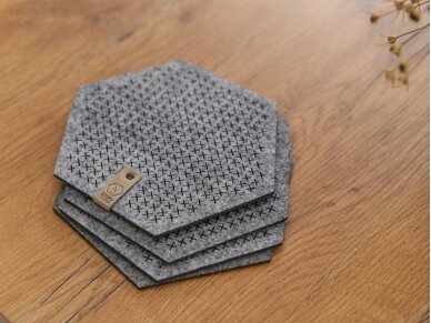 Felt placemats HONEYCOMB 4