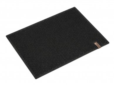 Felt placemat rectangle STELLE black 2