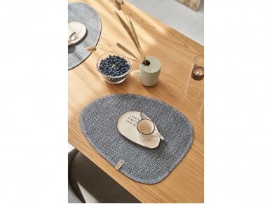 Felt placemat STELLE, gray colored 3