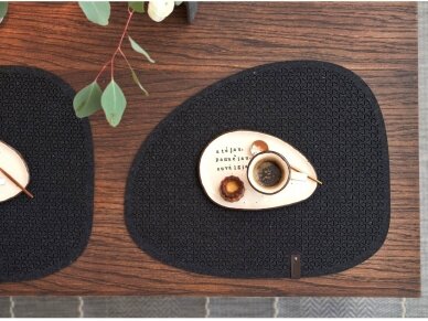 Felt placemat STELLE black 2