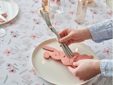 Easter cutlery holder BUNNY peach 1