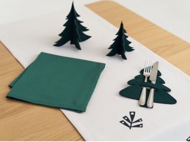 Green napkin FORESTINA 3