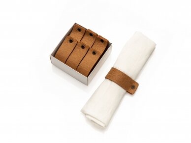 Napkins rings ANILO, brown