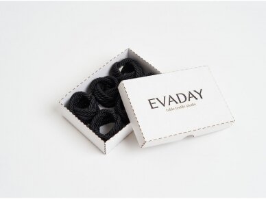 Napkins rings CORD black