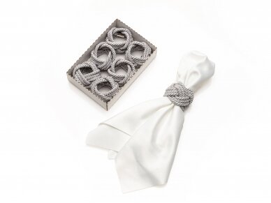 Napkins rings CORD silver 1