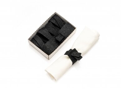 Napkins rings SINTIO, black