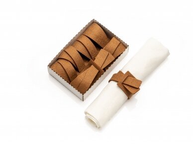 Napkins rings SINTIO, brown