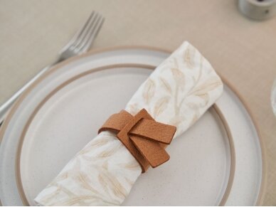 Napkins rings SINTIO, brown 4