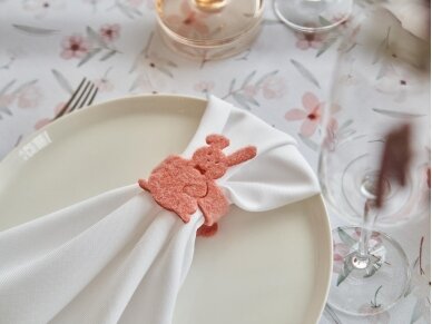 Napkin rings BUNNY, 6 pcs. peach 4