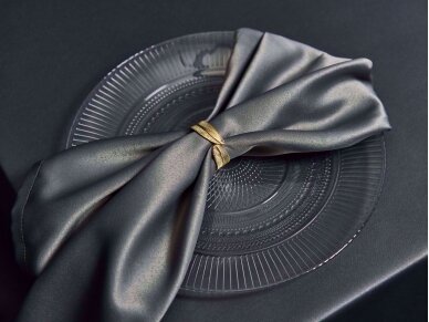 Golden napkin rings LEAVES