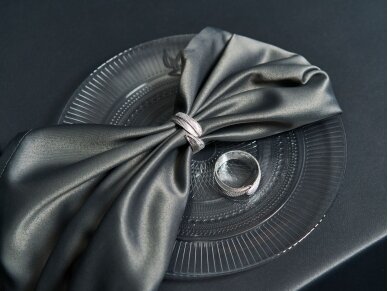 Silver napkin rings LEAVES 1